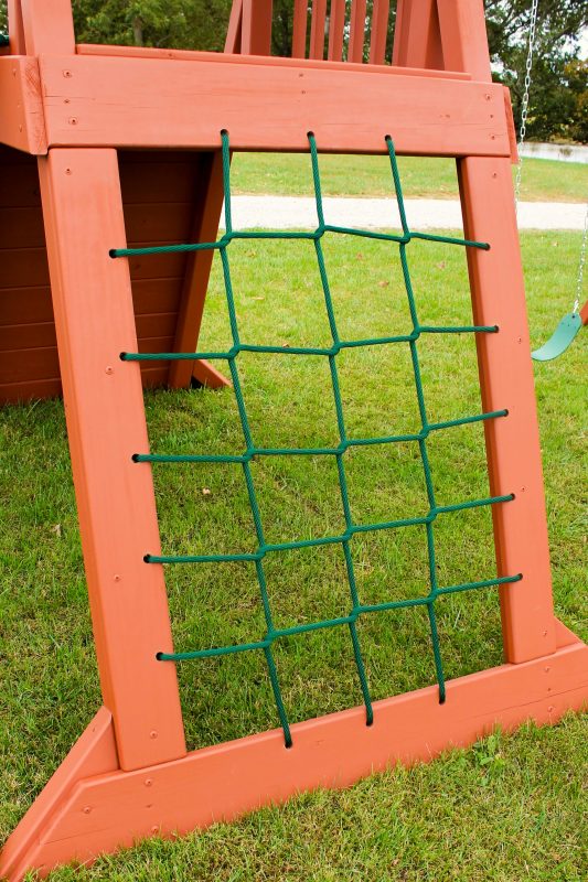 custom playset options climbing net